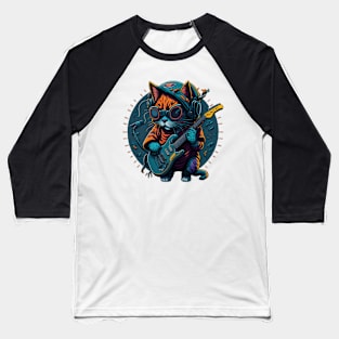 Music Cat Baseball T-Shirt